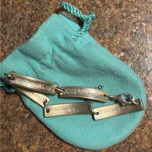 Tiffany & Co. Silver Link Bracelet with Pouch